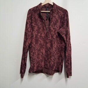 Lululemon Surge Warm Half Zip Performance Pullover Mens L LM3DBWS Duii Rulu